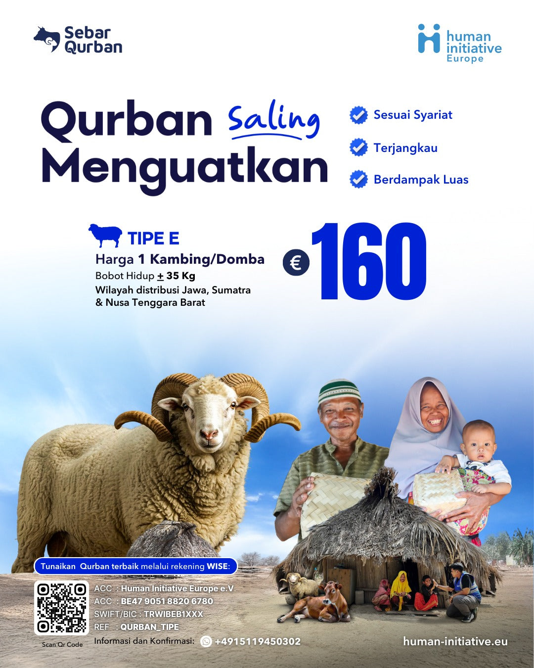 Tipe E Kambing/Domba