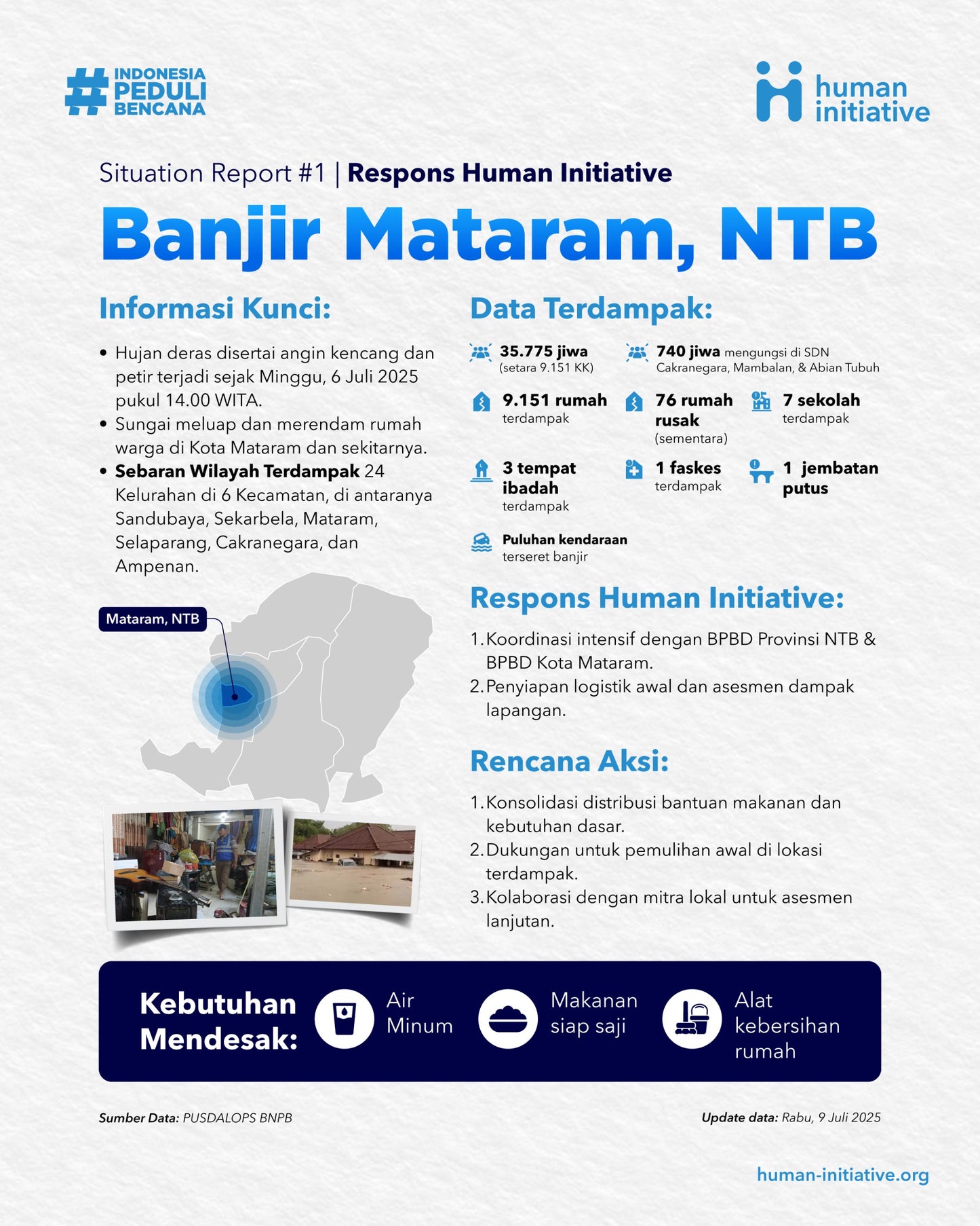 Mataram Flood, NTB