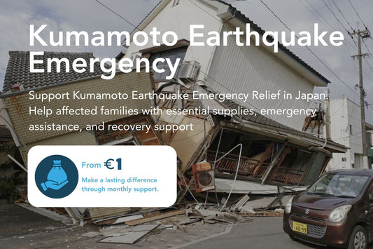 Kumamoto Earthquake Emergency relief campaign supporting earthquake-affected families in Japan